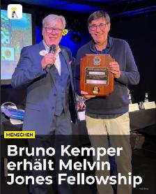 Bruno Kemper erhält Auszeichnung Melvin Jones Fellowship